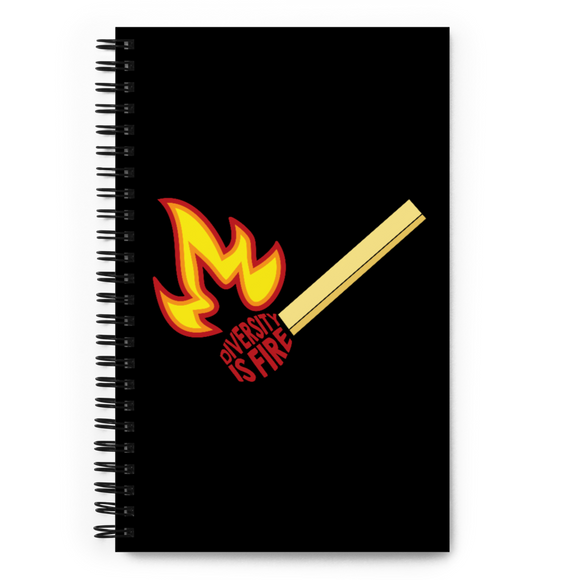 Diversity is Fire (Spiral notebook)