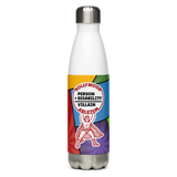 Hollywood Ableism: Person + Disability = Villain (Water Bottle Comic Pattern)