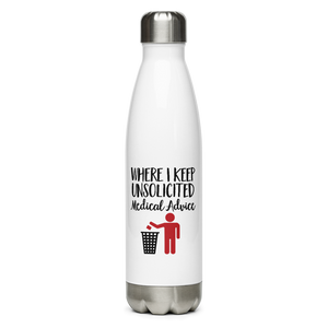 Unsolicited Medical Advice (Stainless Steel Water Bottle) Standing Version