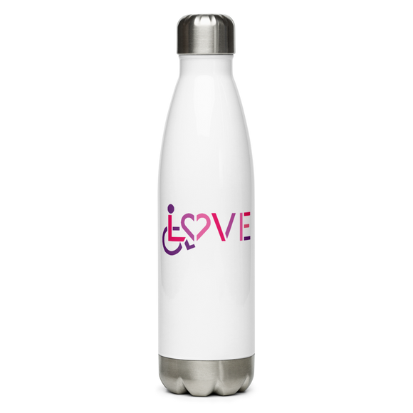 Love for the Disability Community Stainless Steel Water Bottle