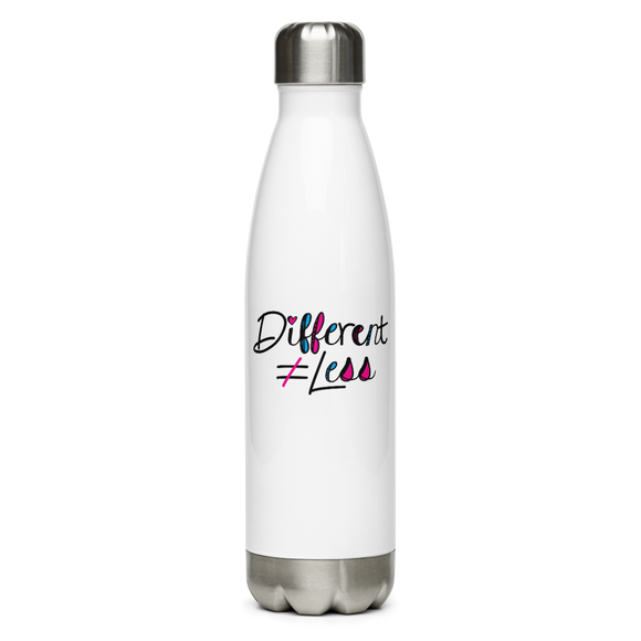 Different Does Not Equal Less (As Seen on Netflix's Raising Dion) Stainless Steel Water Bottle