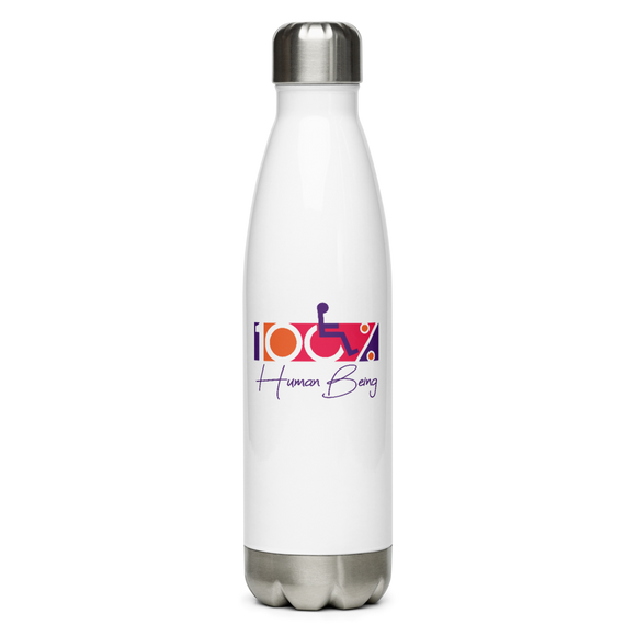 100% Human Being Stainless Steel Water Bottle
