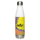 Hello! (Friendly) Colorful Stainless Steel Water Bottle
