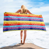 Disability is a Normal Part of the Human Experience (Pattern) Beach Towel