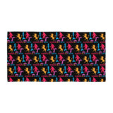 Normal is a Myth (Bigfoot, Mermaid, Unicorn & Loch Ness Monster Pattern) Beach Towel