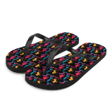 Normal is a Myth (Bigfoot, Mermaid, Unicorn & Loch Ness Monster Pattern) Flip-Flops