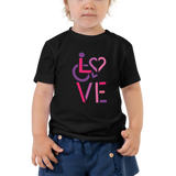 LOVE (for the Special Needs Community) Kid's T-Shirt Stacked Design 2 of 3