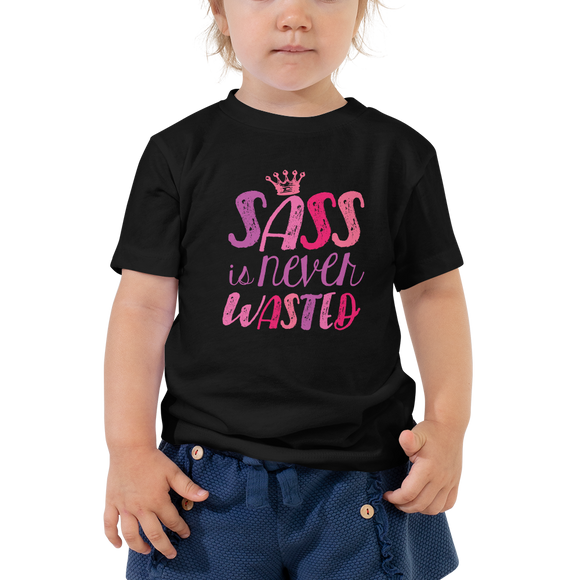 Sass is Never Wasted (Pink Design) Kid's T-ShirtSass is Never Wasted (Pink Design) Kid's T-Shirt