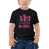 Sass is Never Wasted (Pink Design) Kid's T-ShirtSass is Never Wasted (Pink Design) Kid's T-Shirt