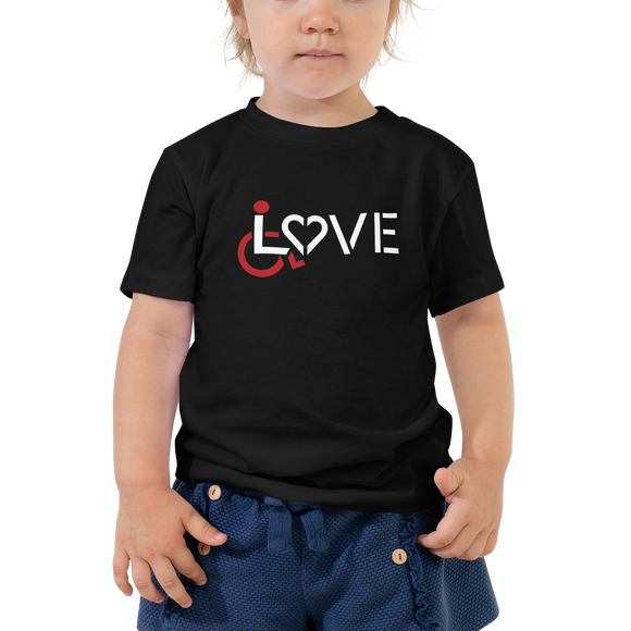 LOVE (for the Special Needs Community) Kid's Black T-Shirt