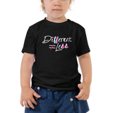Different Does Not Equal Less (As Seen on Netflix's Raising Dion) Kid's T-Shirt White Text