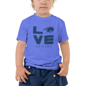 Love Sees No Limits (Halftone Stacked Design, Kid's T-Shirt)