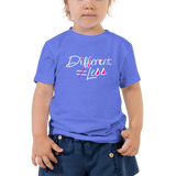 Different Does Not Equal Less (As Seen on Netflix's Raising Dion) Kid's T-Shirt White Text