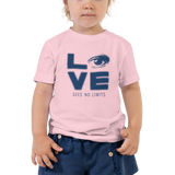 Love Sees No Limits (Halftone Stacked Design, Kid's T-Shirt)