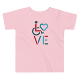 LOVE (for the Special Needs Community) Kid's T-Shirt Stacked Design 3 of 3