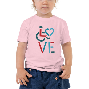 LOVE (for the Special Needs Community) Kid's T-Shirt Stacked Design 3 of 3