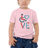 LOVE (for the Special Needs Community) Kid's T-Shirt Stacked Design 3 of 3