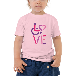LOVE (for the Special Needs Community) Kid's T-Shirt Stacked Design 2 of 3
