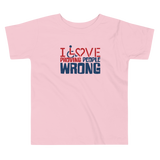 I Love Proving People Wrong (Kid's T-Shirt 2 Color Version)