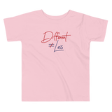 Different Does Not Equal Less (Original Clean Design) Kid’s T-Shirt