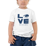 Love Sees No Limits (Halftone Stacked Design, Kid's T-Shirt)