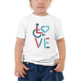 LOVE (for the Special Needs Community) Kid's T-Shirt Stacked Design 3 of 3