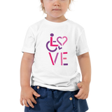 LOVE (for the Special Needs Community) Kid's T-Shirt Stacked Design 2 of 3