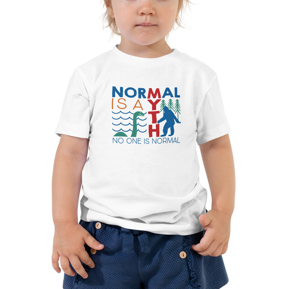 Normal is a Myth (Bigfoot & Loch Ness Monster) Kid's T-Shirt