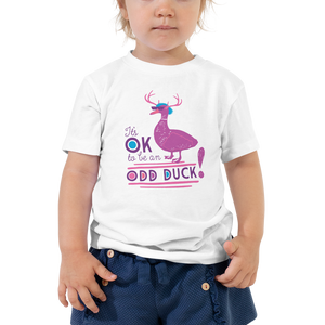 It's OK to be an Odd Duck! Kid's T-Shirt (Girls Colors)