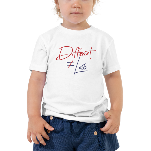 Different Does Not Equal Less (Original Clean Design) Kid’s T-Shirt