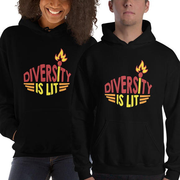 Diversity is Lit (Unisex Hoodie)