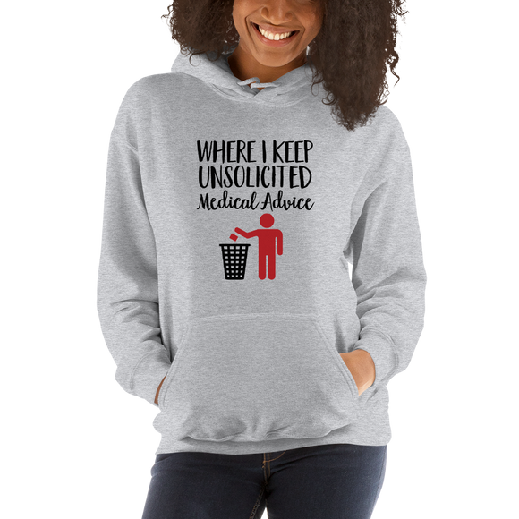 Unsolicited Medical Advice (Unisex Hoodie) Standing Version
