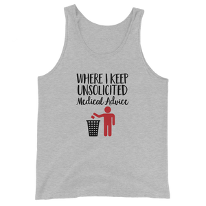 Unsolicited Medical Advice (Unisex Tank Top) Standing Version