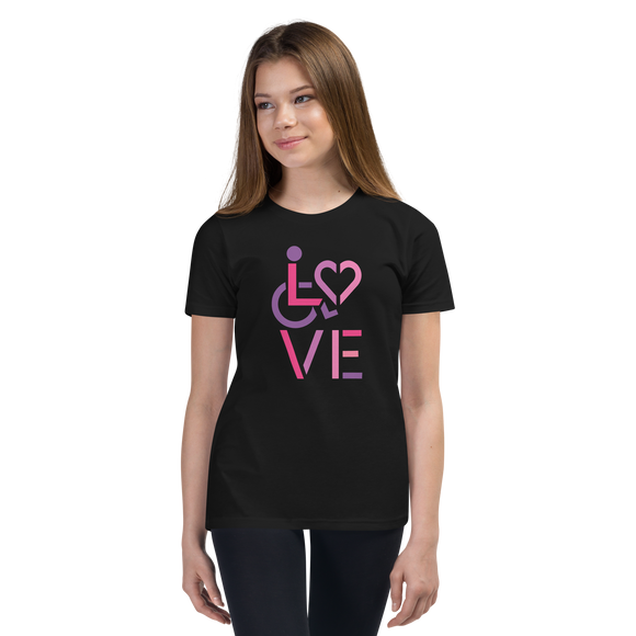 LOVE (for the Disability Community) Youth Stacked Design 2 of 3