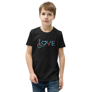 LOVE (for the Disability Community) T-Shirt (Boy's Youth/Unisex)