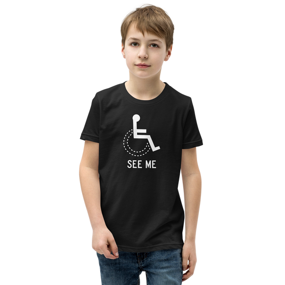 See Me (Not My Disability) Youth Dark Color T-Shirts