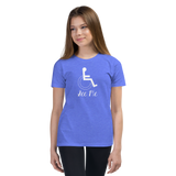 See Me (Not My Disability) Youth Dark Color Shirts (Fancy Font)