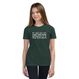 My Child Does Not Exist for Your Inspiration (Youth Sized Adult T-Shirt for Little People)