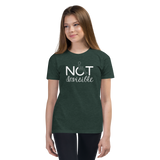Not Invisible (Youth Dark Color T-Shirts - Fancy Font)