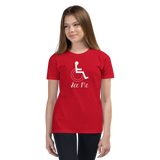 See Me (Not My Disability) Youth Dark Color Shirts (Fancy Font)