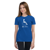 See Me (Not My Disability) Youth Dark Color Shirts (Fancy Font)