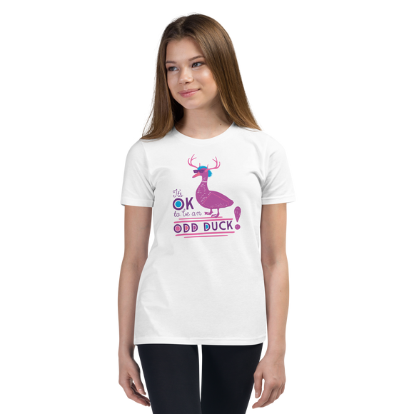 It's OK to be an Odd Duck! Youth Shirt (Pink/Purple Version)