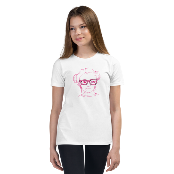 I Love Pink (Esperanza - Raising Dion) Youth T-Shirt