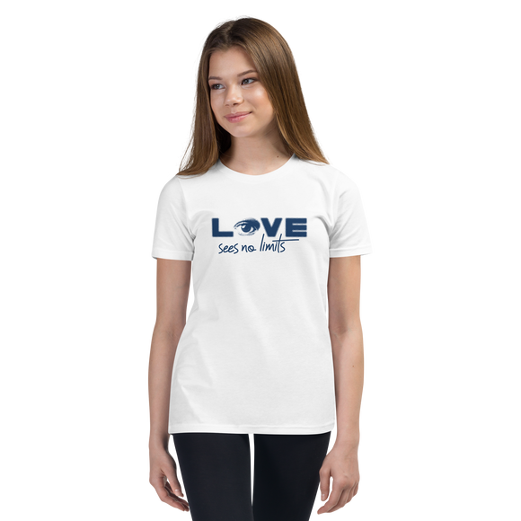 Love Sees No Limits (Halftone Design, Youth T-Shirt)