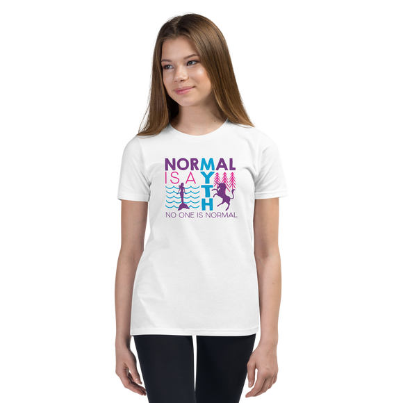 Normal is a Myth (Mermaid & Unicorn) Girl's Youth T-Shirt