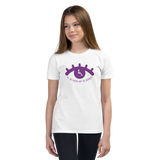 See the Person, Not the Disability (Eyelash Design) Youth Light Color T-Shirts
