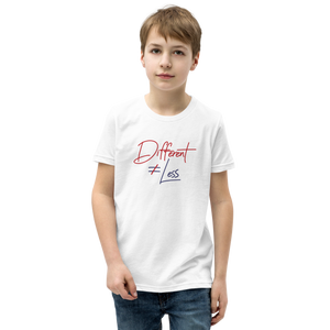 Different Does Not Equal Less (Original Clean Design) Youth Light Color T-Shirts