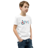 LOVE (for the Disability Community) T-Shirt (Boy's Youth/Unisex)